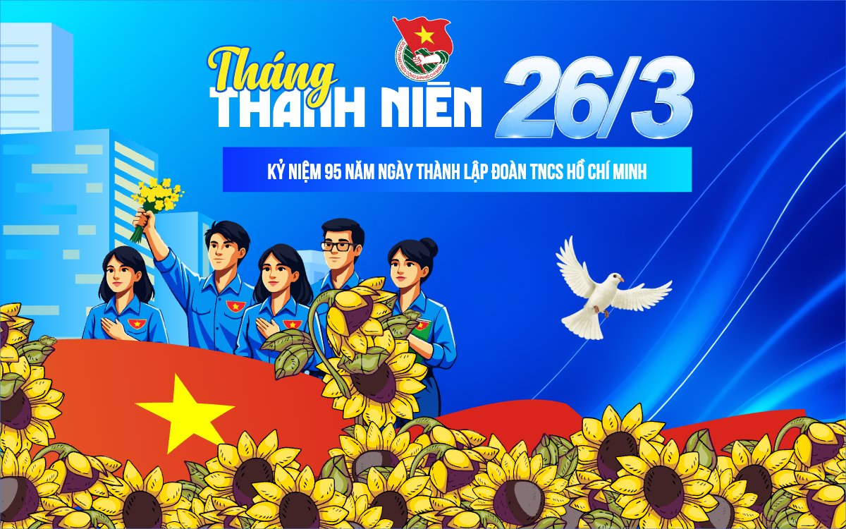 Mẫu Banner - Băng rôn Ngày thành lập Đoàn TNCS Hồ Chí Minh 26/3 — LayerPic