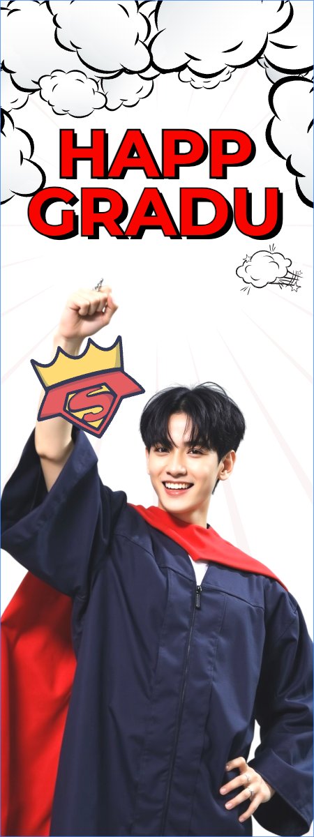 Mẫu Standee Tốt nghiệp, kỉ yếu, Graduation, yearbook, sự kiện, event, giáo dục, education, superman, hoạt hình — LayerPic