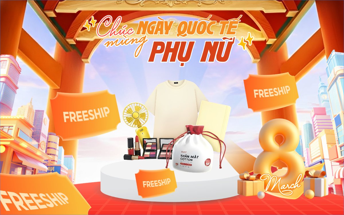 Mẫu Banner - Băng rôn Chúc mừng ngày Quốc tế phụ nữ 8/3 — LayerPic
