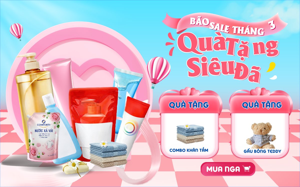 Mẫu Banner - Băng rôn Bão sale tháng 3 — LayerPic