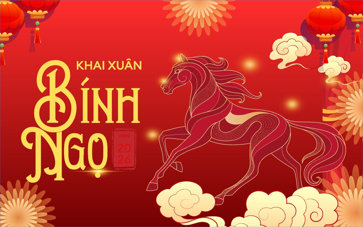 Mẫu Banner - Băng rôn Khai xuân Bính Ngọ — LayerPic