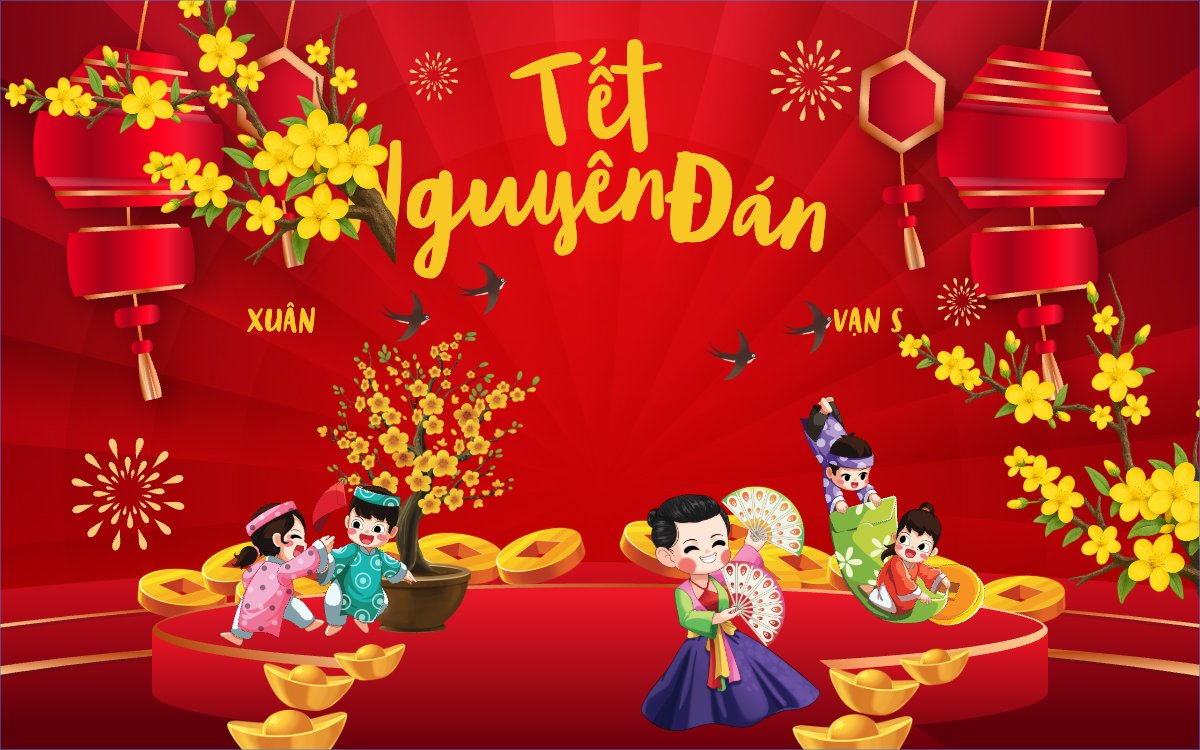 Mẫu Banner - Băng rôn Tết nguyên đán — LayerPic