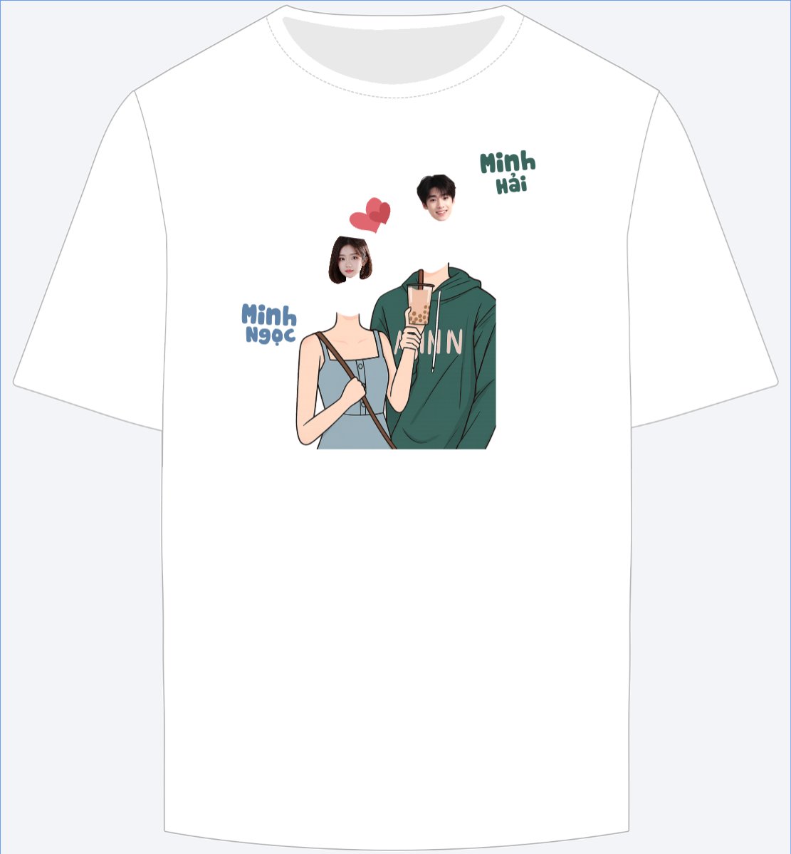 Mẫu Ao Thun Couple, cặp đôi, người yêu, lover, tình yêu, love, đơn giản, simple, cute, dễ thương — LayerPic