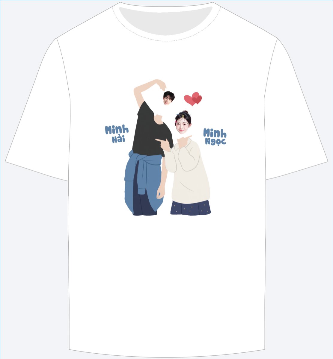 Mẫu Ao Thun Couple, cặp đôi, người yêu, lover, tình yêu, love, đơn giản, simple, cute, dễ thương — LayerPic