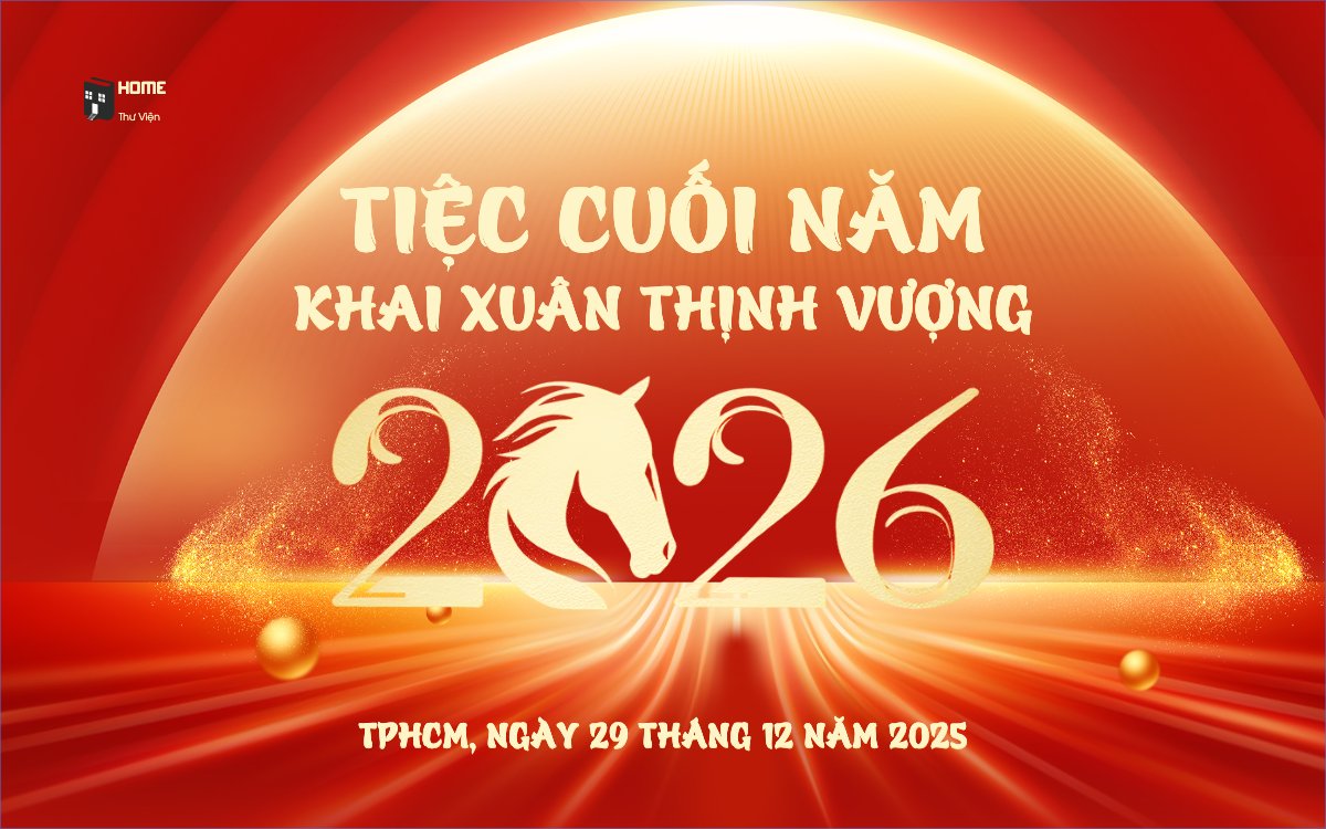 Mẫu Banner - Băng rôn Tiệc cuối năm khai xuân thịnh vượng 2026 — LayerPic