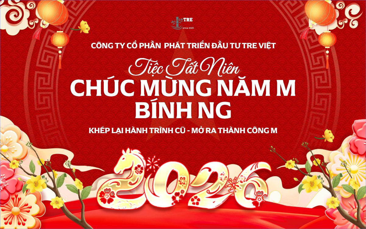 Mẫu Banner - Băng rôn Tiệc tất niên chúc mừng năm mới Bính Ngọ — LayerPic
