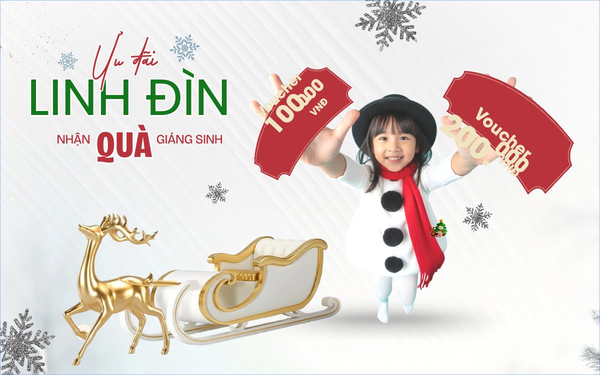 Mẫu Banner - Băng rôn Ưu đãi linh đình nhận quà giáng sinh — LayerPic