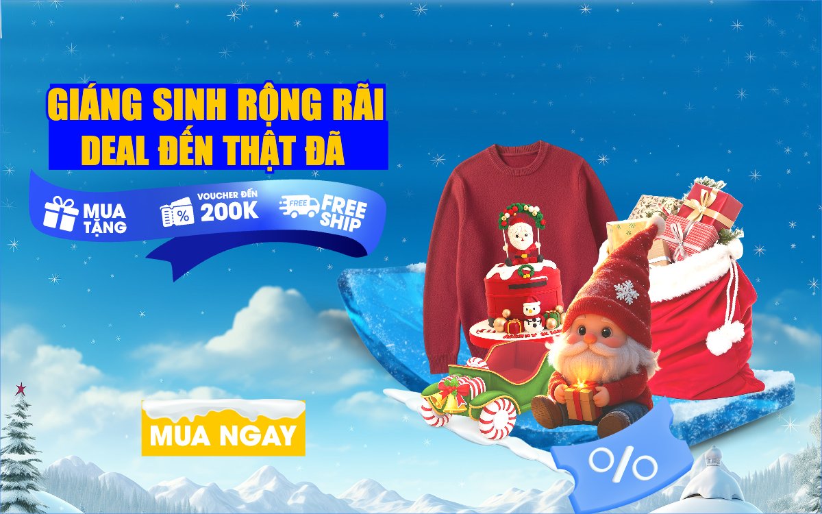 Giáng sinh rộng rãi deal đến thật đã