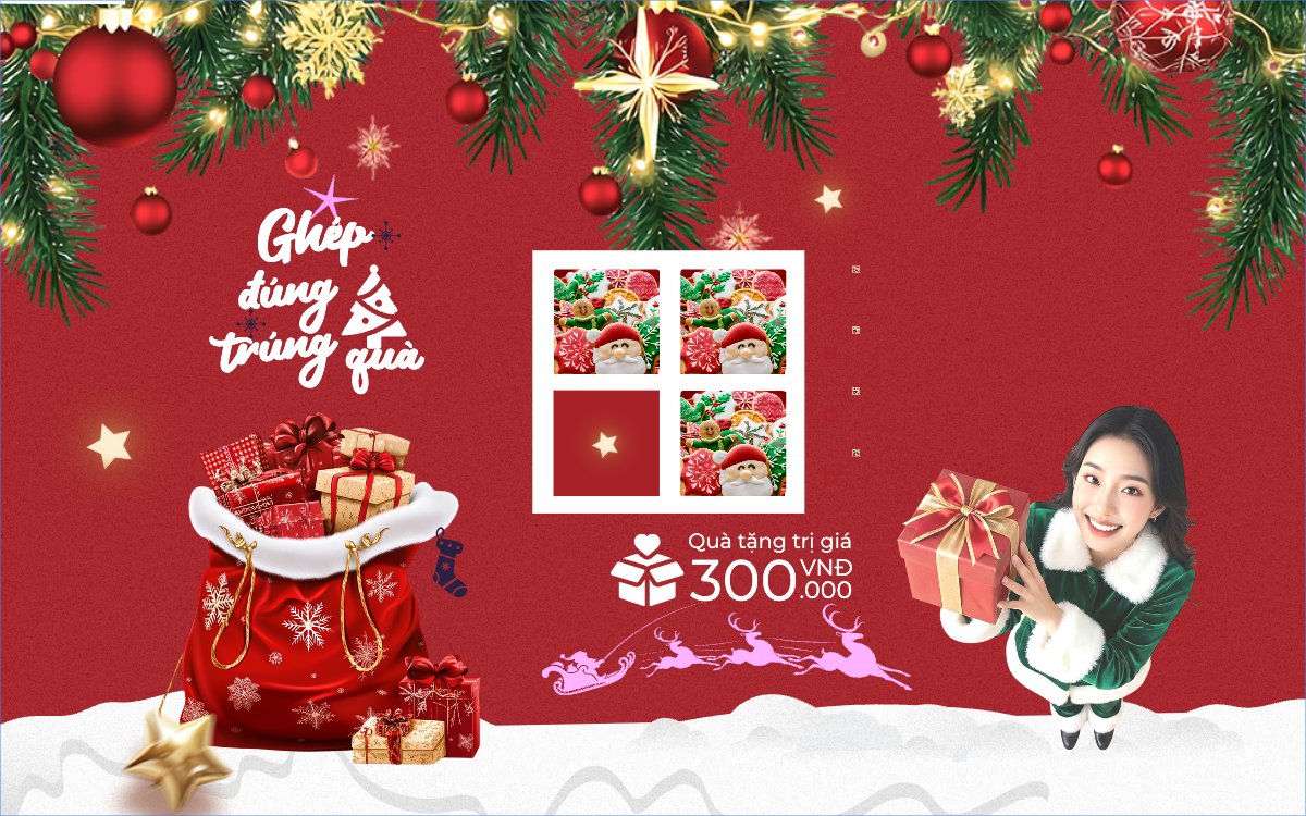 Mẫu Banner - Băng rôn Ghép đúng trúng quà — LayerPic
