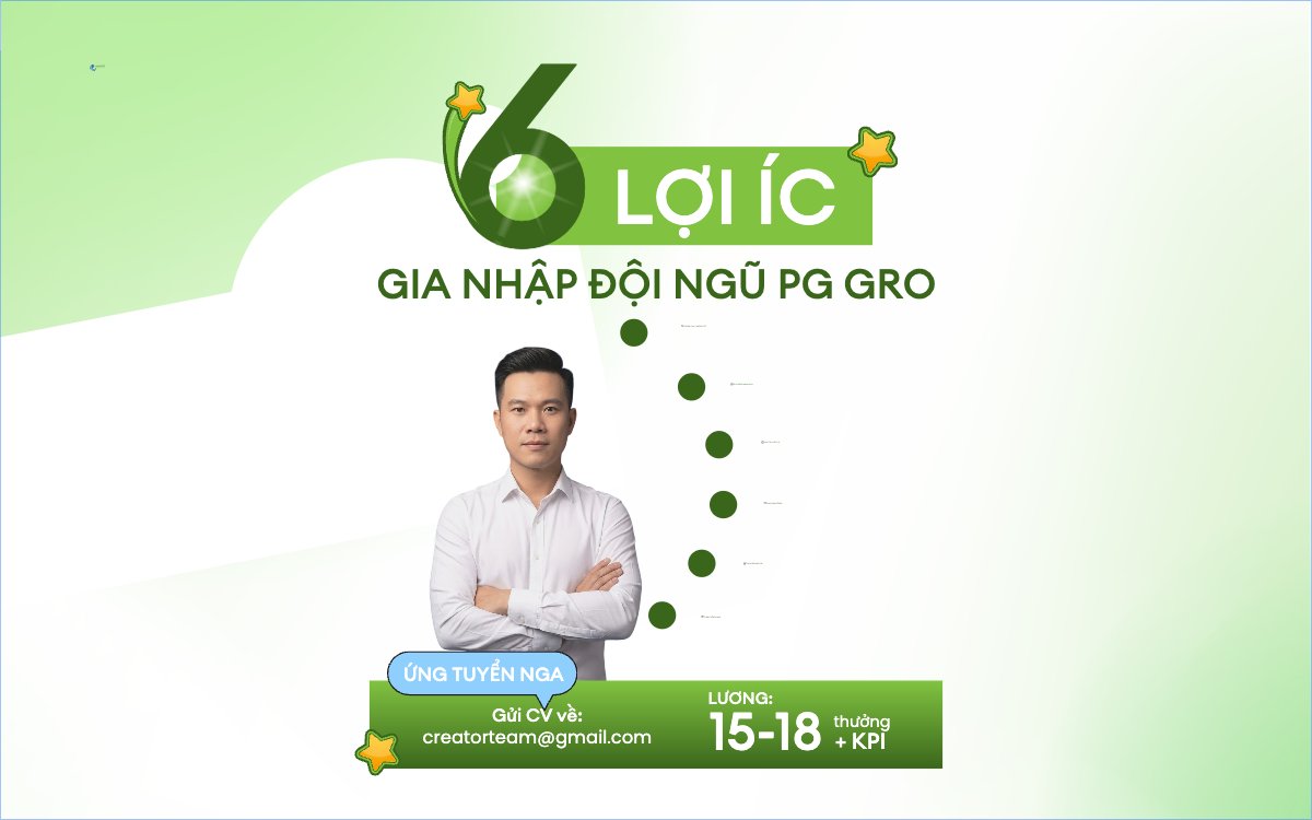 Mẫu Banner - Băng rôn 6 lợi ích gia nhập đội ngũ — LayerPic