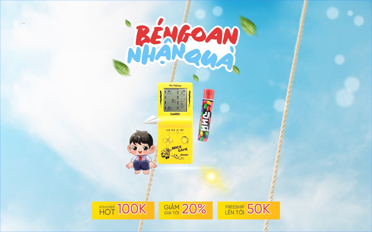 Mẫu Banner - Băng rôn Bé ngoan nhận quà — LayerPic