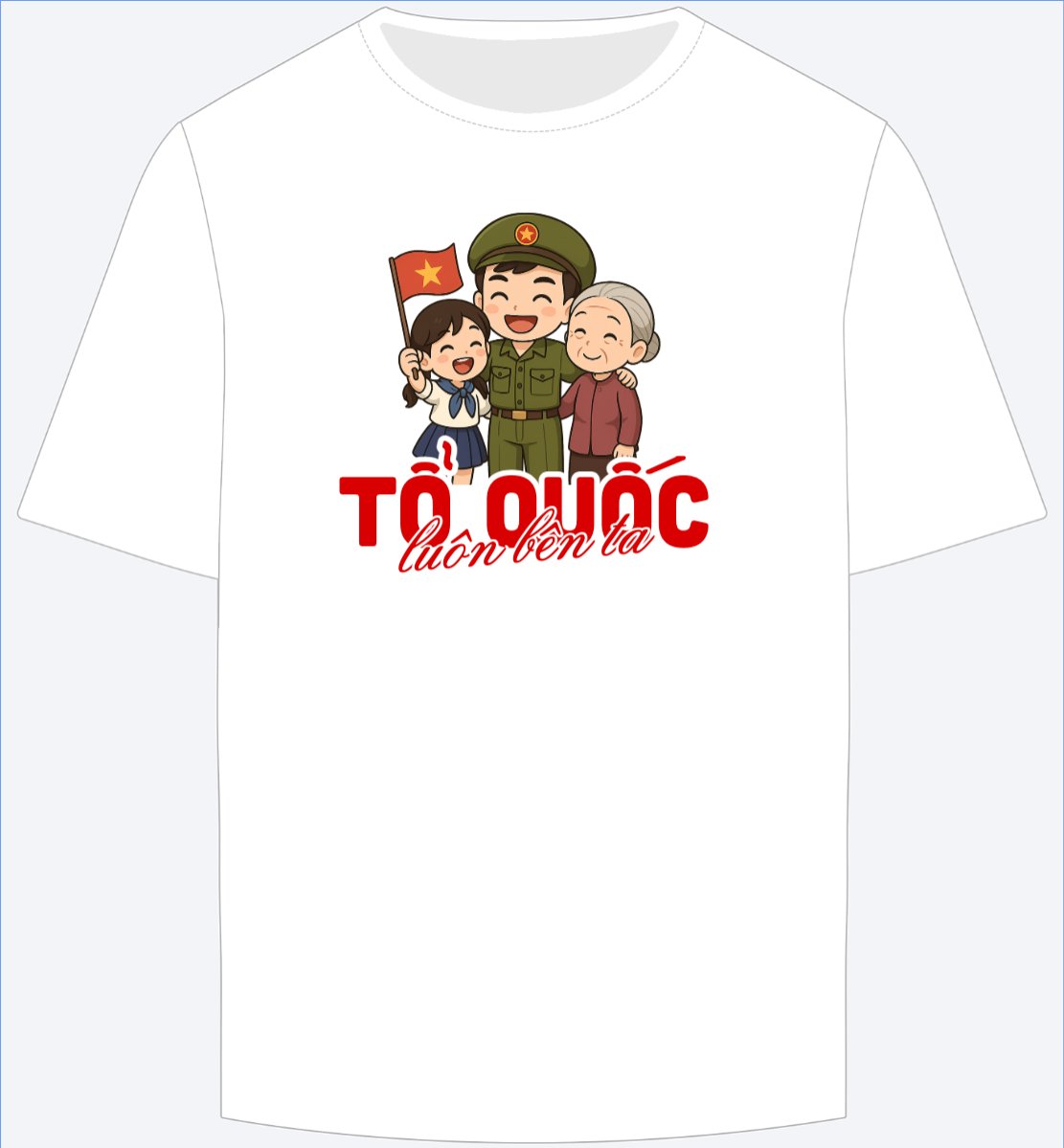 Mẫu Ao Thun 2/9, Quốc Khánh, lễ hội, Việt Nam, gia đình, family, sự kiện, event, dễ thương, cute — LayerPic