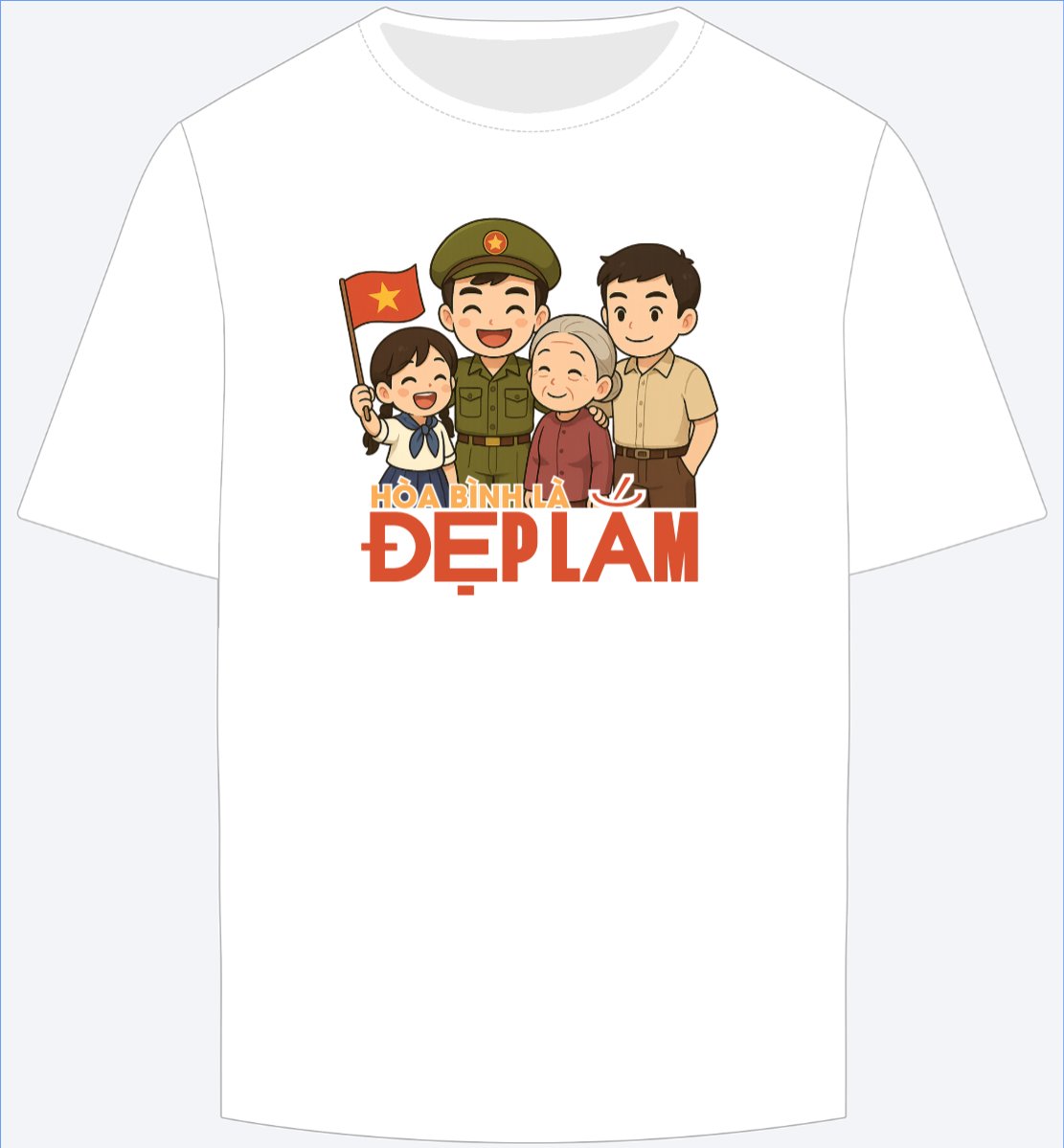 Mẫu Ao Thun 2/9, Quốc Khánh, lễ hội, Việt Nam, gia đình, family, sự kiện, event, dễ thương, cute — LayerPic