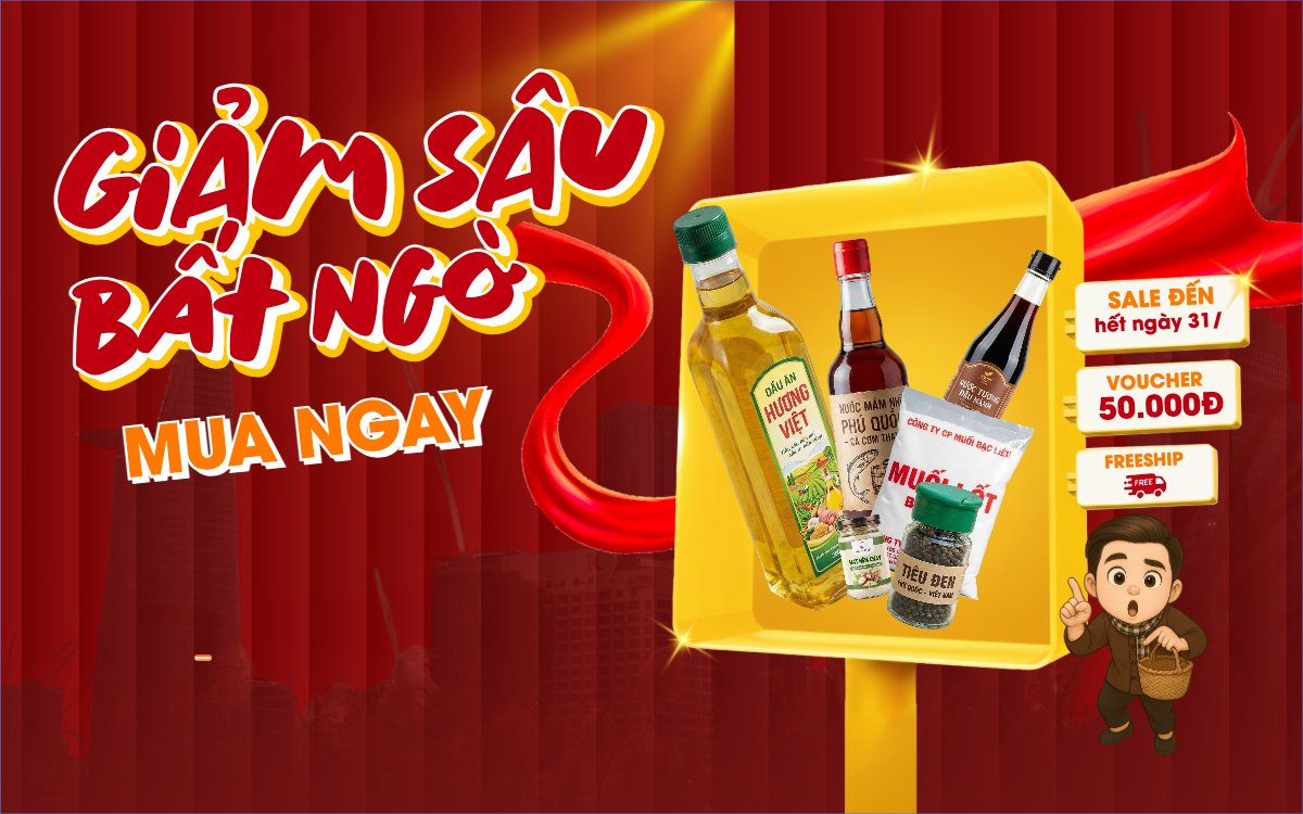 Mẫu Banner - Băng rôn Giảm sâu bất ngờ mua ngay đừng chờ — LayerPic