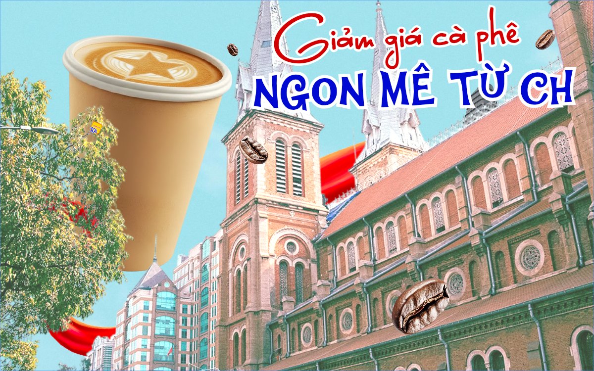 Mẫu Banner - Băng rôn Giảm giá cà phê ngon mê từ chối — LayerPic
