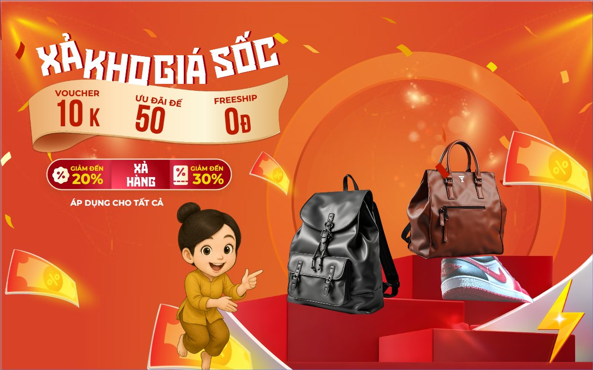 Mẫu Banner - Băng rôn Xả kho giá sốc — LayerPic