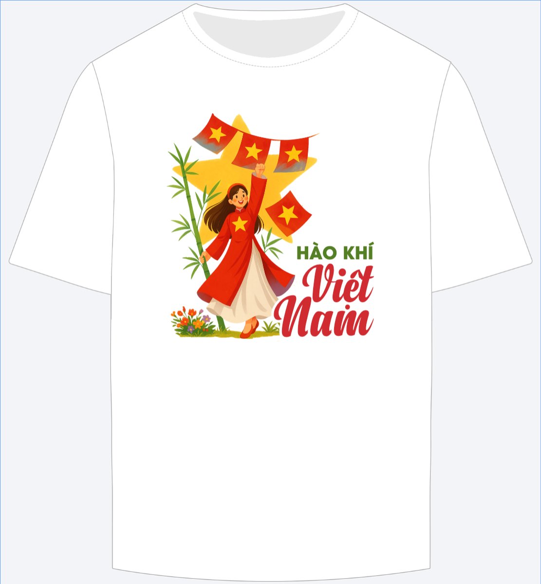 Mẫu Ao Thun 2/9, Quốc Khánh, lễ hội, Việt Nam, cá nhân, personal style, sự kiện, event, dễ thương, cute — LayerPic