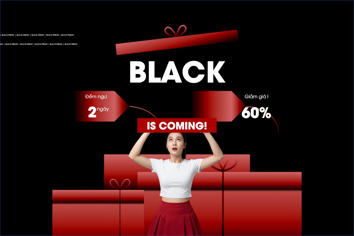 Mẫu Banner - Băng rôn Black friday giảm giá — LayerPic