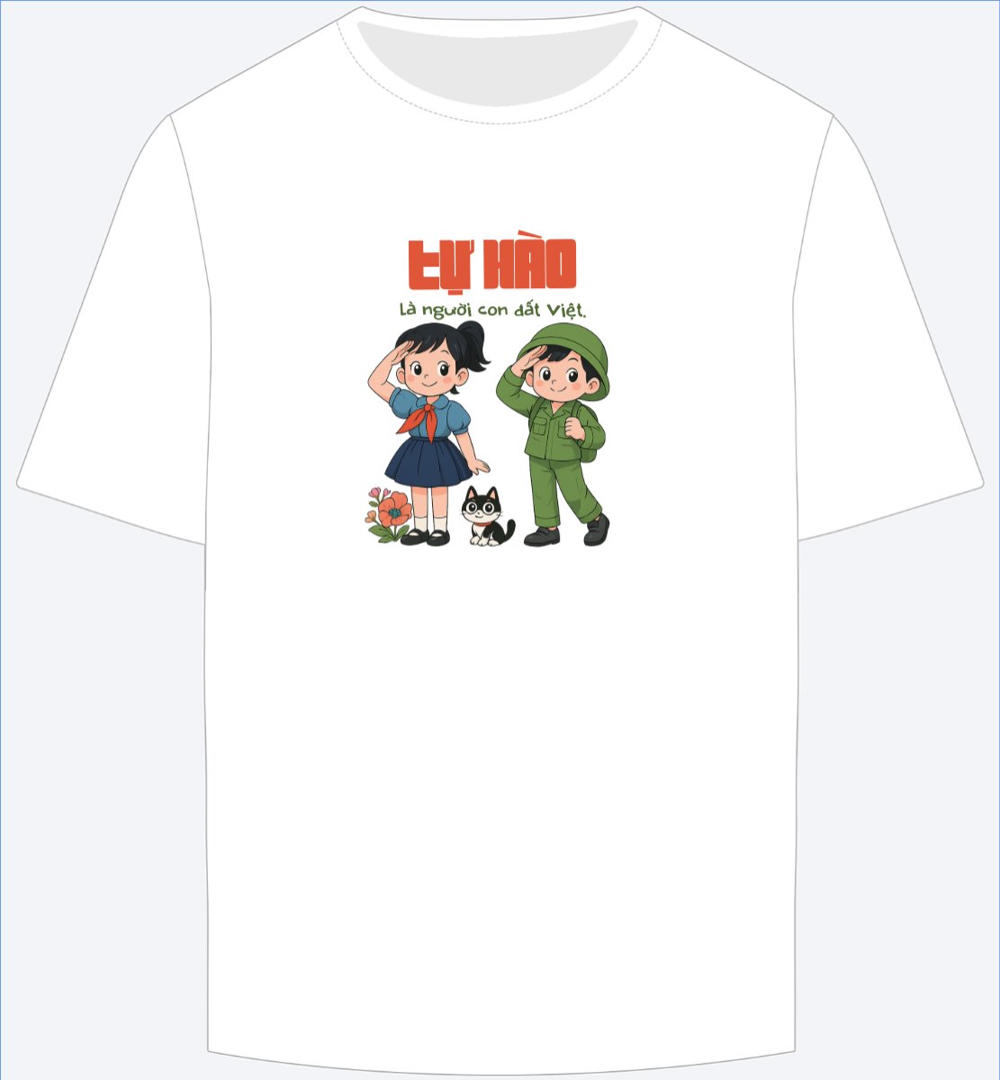 Mẫu Ao Thun 2/9, Quốc Khánh, lễ hội, Việt Nam, cá nhân, personal style, sự kiện, event, dễ thương, cute — LayerPic