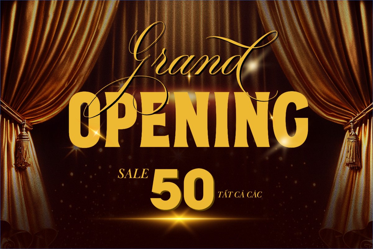 Mẫu Banner - Băng rôn Grand opening — LayerPic