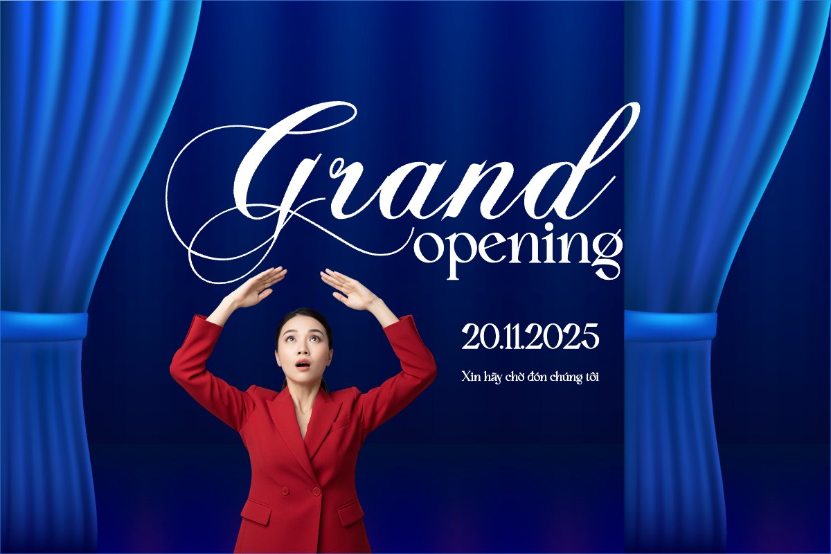 Mẫu Banner - Băng rôn Grand opening — LayerPic