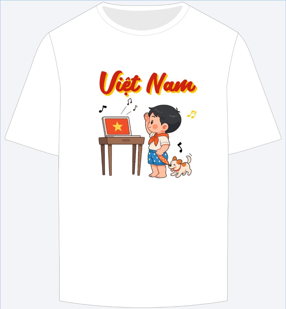 Mẫu Ao Thun 2/9, Quốc Khánh, lễ hội, Việt Nam, cá nhân, personal style, sự kiện, event, dễ thương, cute — LayerPic