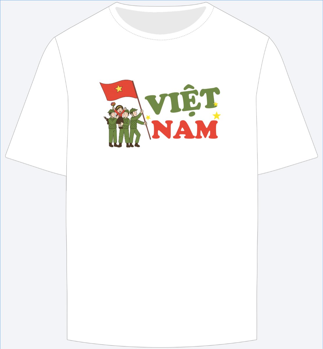 Mẫu Ao Thun 2/9, Quốc Khánh, lễ hội, Việt Nam, cá nhân, personal style, sự kiện, event, dễ thương, cute — LayerPic