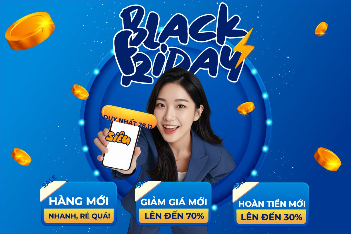 Mẫu Banner - Băng rôn Black Friday 28.11 — LayerPic