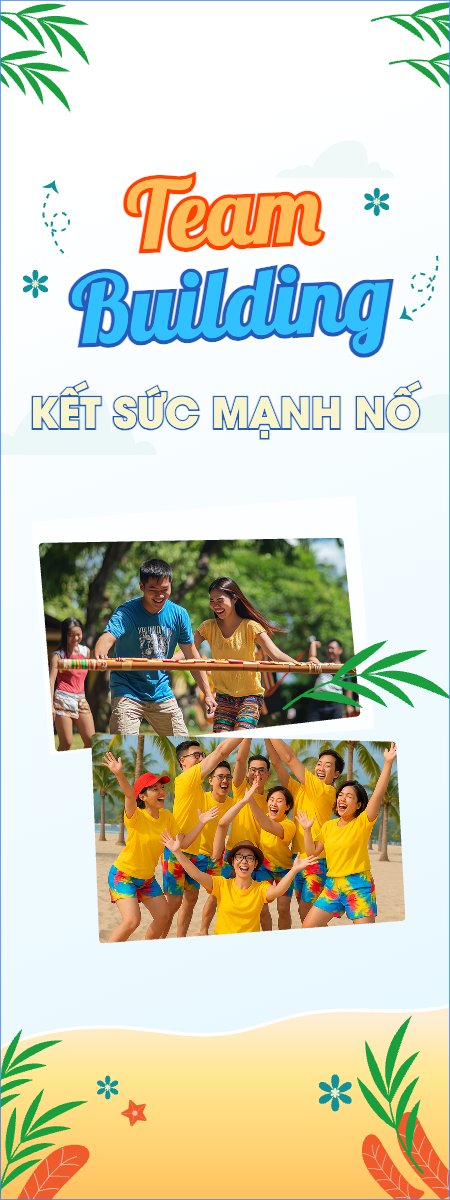 Mẫu Standee Team building, mùa hè, summer, Du lịch, travel, tourism, trải nghiệm, khám phá — LayerPic