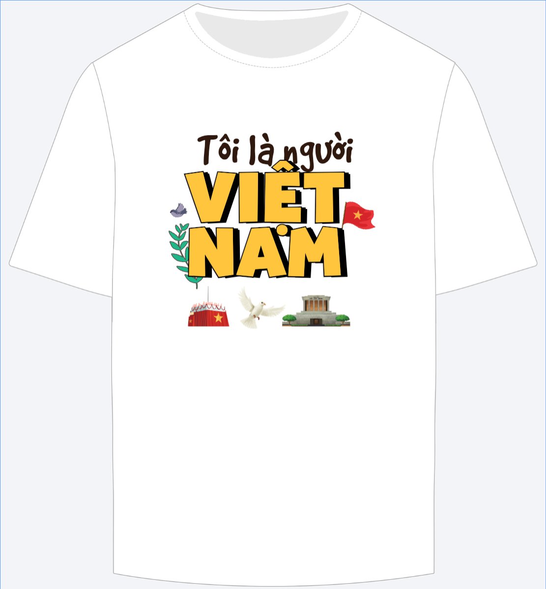 Mẫu Ao Thun 2/9, Quốc Khánh, lễ hội, Việt Nam, hội nhóm, team, tập thể, sự kiện, event, dễ thương, cute — LayerPic