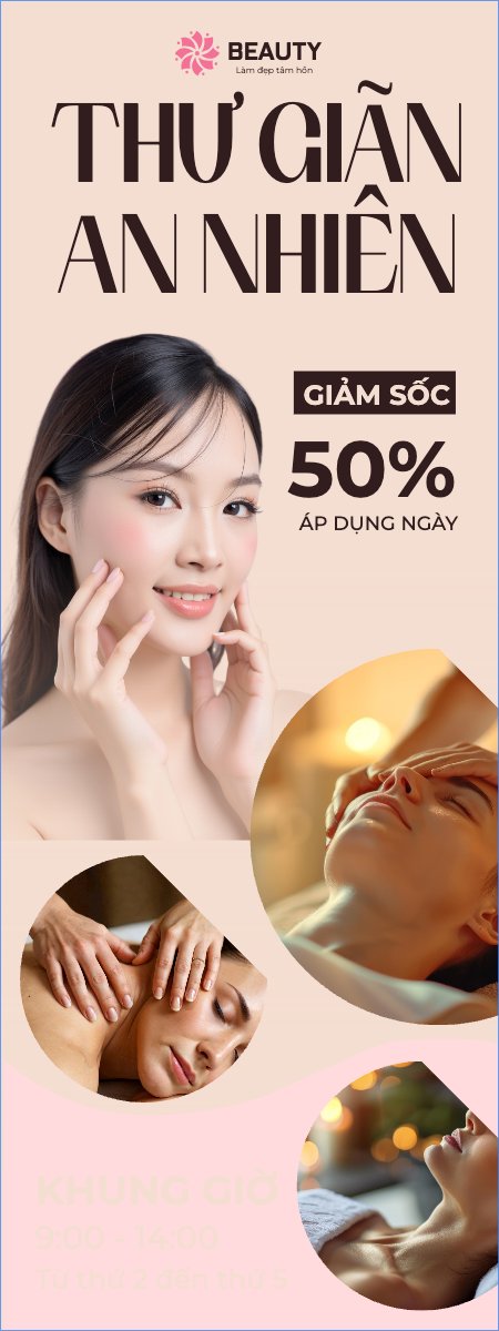 Mẫu Standee Tiệm tóc, tiệm cắt tóc, salon, nail, spa, beauty, làm đẹp, thẩm mỹ — LayerPic