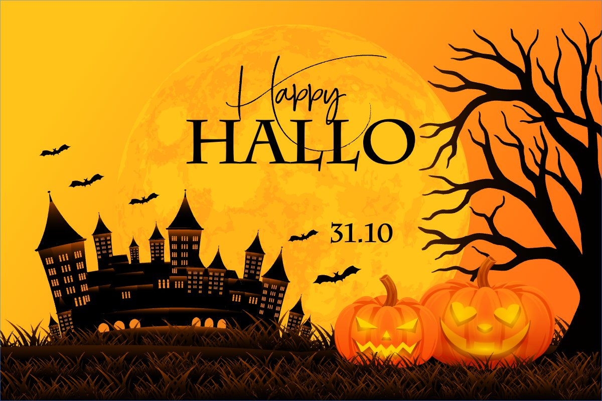 Mẫu Banner - Băng rôn Halloween, lễ hội ma quái, sự kiện, event, lễ hội, festival, hiện đại, modern — LayerPic