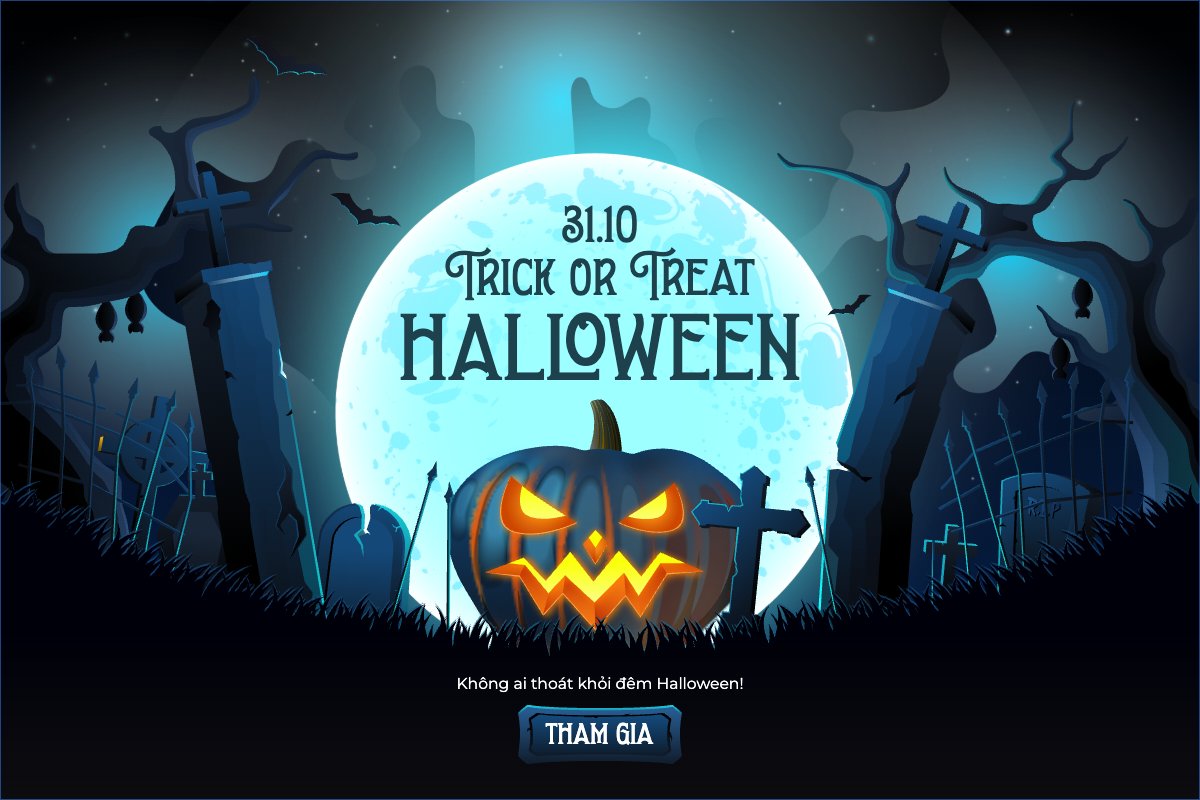 Mẫu Banner - Băng rôn Halloween, lễ hội ma quái, sự kiện, event, lễ hội, festival, hiện đại, modern — LayerPic