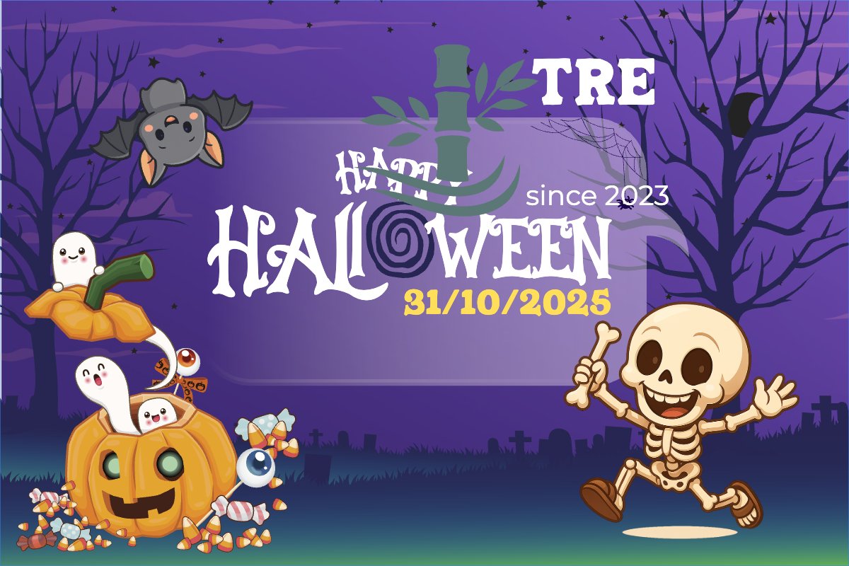 Mẫu Banner - Băng rôn Halloween, lễ hội ma quái, sự kiện, event, dễ thương, cute, chibi, hoạt hình, cartoon — LayerPic