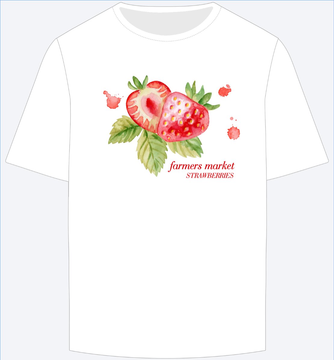 Mẫu Ao Thun Strawberry, trái cây, dâu tây, trending, hot, viral, xu hướng, thịnh hành, dễ thương, cute, chibi, hoạt hình, cartoon — LayerPic