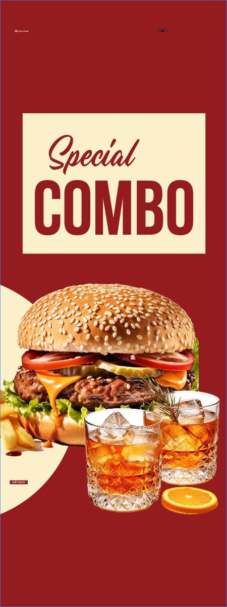 Mẫu Standee Đồ ăn, food, thực phẩm, ẩm thực, món ăn, F&B, nhà hàng, thức ăn — LayerPic