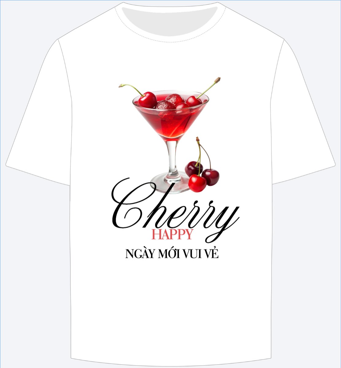 Mẫu Ao Thun Cherry, trending, hot, viral, xu hướng, thịnh hành, hiện đại, sang trọng, modern — LayerPic