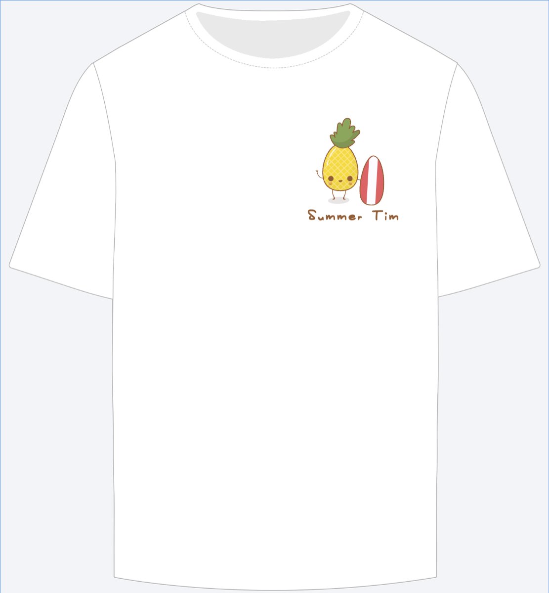Mẫu Ao Thun Trái thơm, dứa, pineapple, trending, hot, viral, xu hướng, thịnh hành, dễ thương, cute, chibi, hoạt hình, cartoon — LayerPic