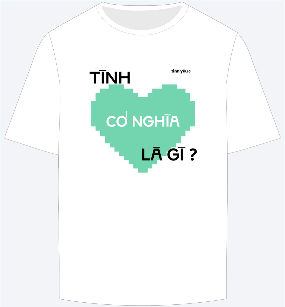 Mẫu Ao Thun Couple, cặp đôi, trending, tình yêu, love, pixel , trừu tượng, abstract, geometric, hình học — LayerPic