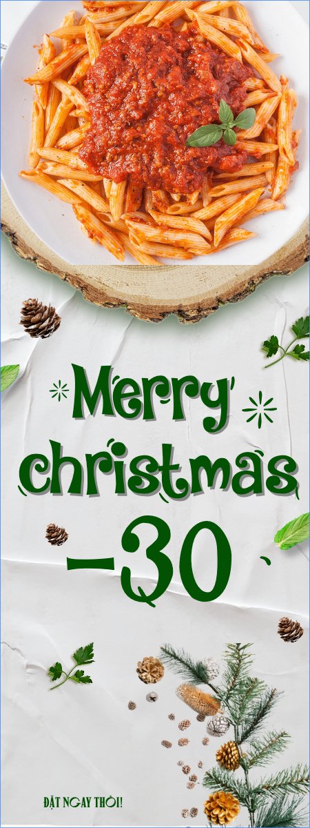 Mẫu Standee Giáng sinh, Christmas, Noel, 25/12, đồ ăn, food, thực phẩm, ẩm thực, món ăn, F&B, thức ăn — LayerPic