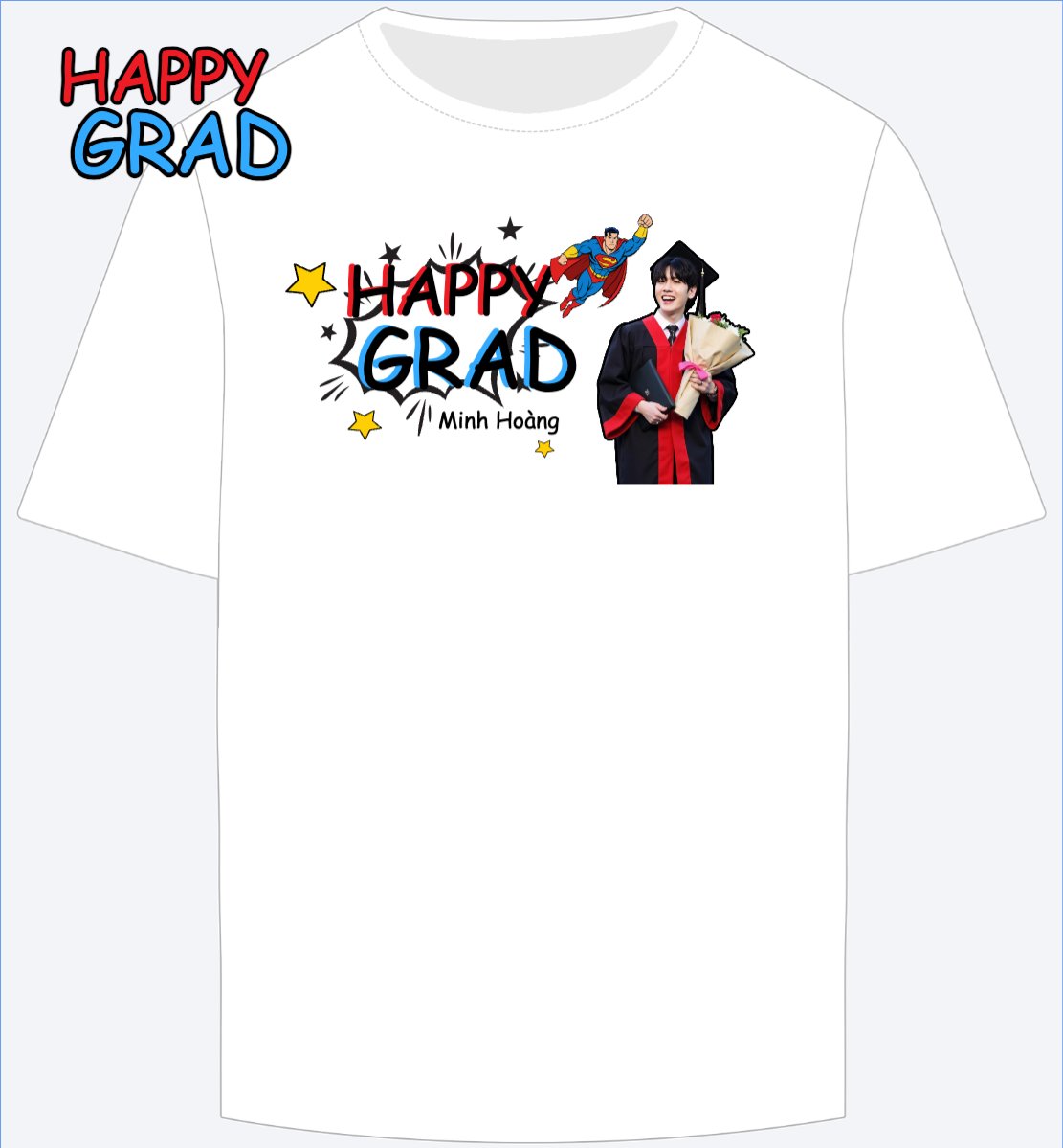 Mẫu Ao Thun Tốt nghiệp, graduation, cá nhân, nhân vật, personal style, signature, superman — LayerPic