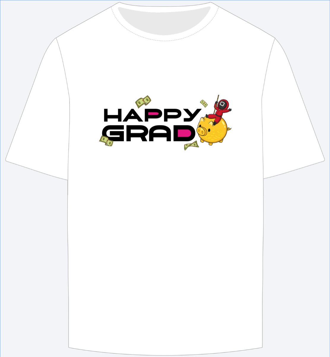 Mẫu Ao Thun Tốt nghiệp, graduation, cá nhân, nhân vật, personal style, signature, squid game — LayerPic