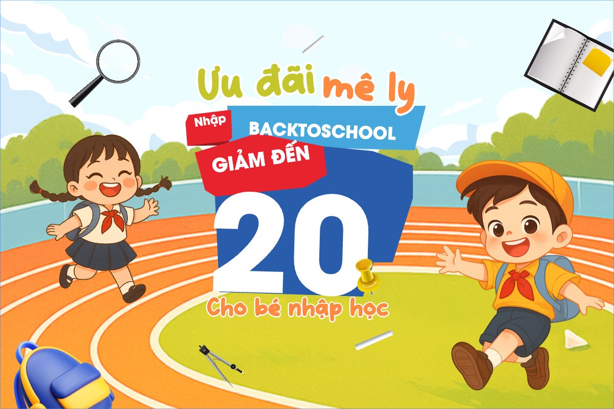 Mẫu Banner - Băng rôn Tựu trường, đến trường, nhập học, giáo dục, education, school, trường học, dễ thương, cute, chibi, hoạt hình, cartoon — LayerPic