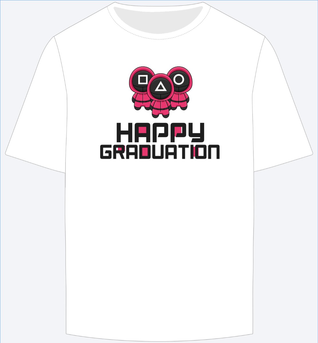 Mẫu Ao Thun Tốt nghiệp, graduation, cá nhân, nhân vật, personal style, signature, squid game — LayerPic