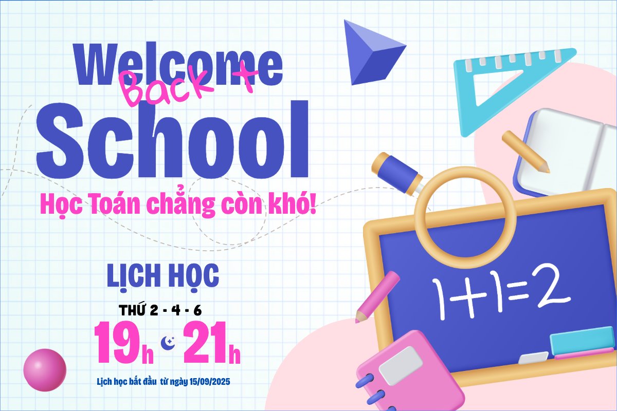 Mẫu Banner - Băng rôn Tựu trường, đến trường, nhập học, giáo dục, education, school, trường học, hiện đại, modern — LayerPic