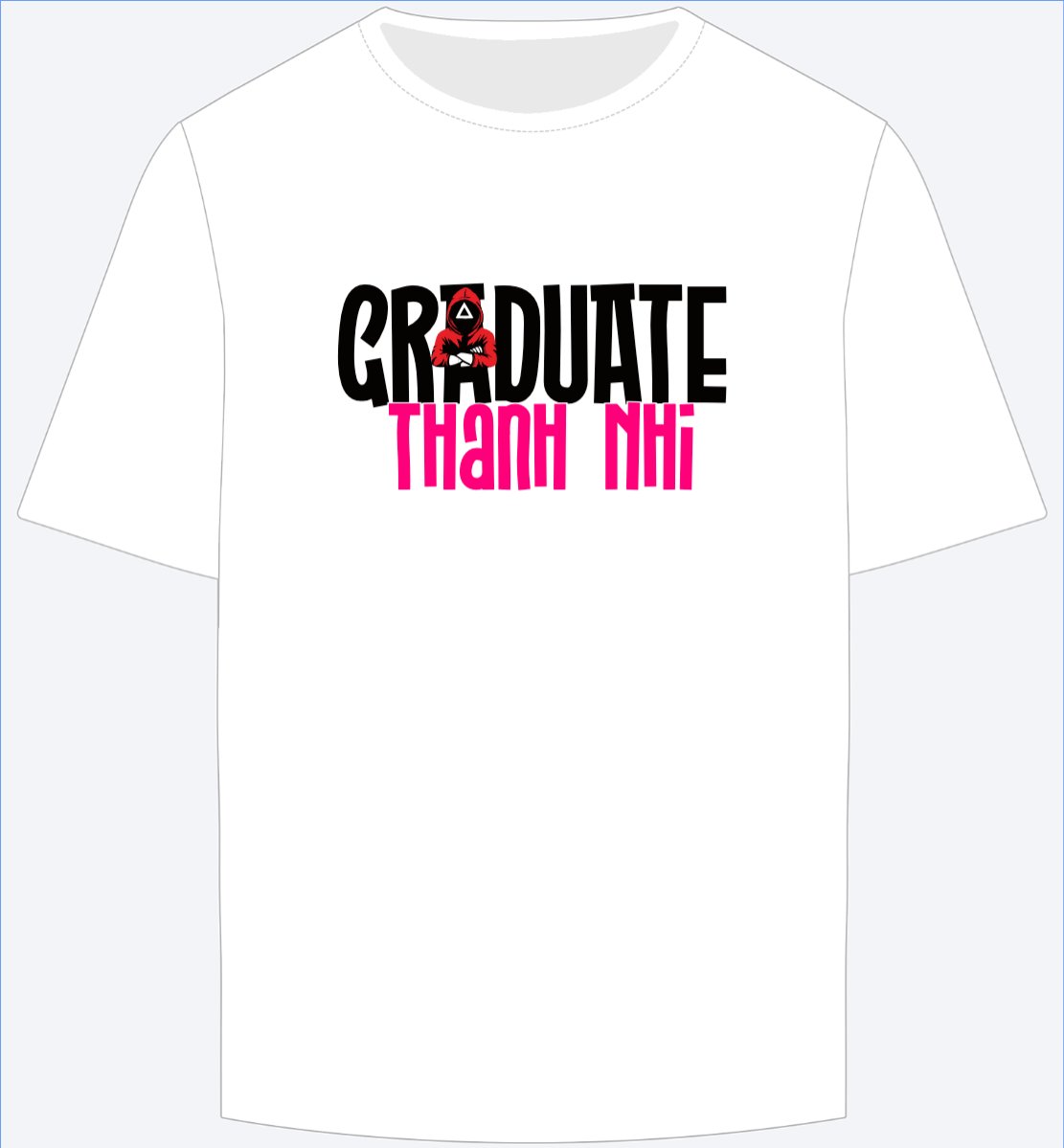 Mẫu Ao Thun Tốt nghiệp, graduation, cá nhân, nhân vật, personal style, signature, squid game — LayerPic