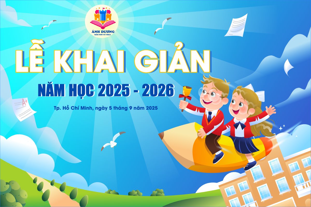 Mẫu Banner - Băng rôn Tựu trường, đến trường, nhập học, khai giảng, giáo dục, education, school, trường học, dễ thương, cute, chibi, hoạt hình, cartoon — LayerPic