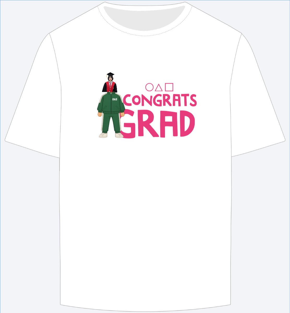 Mẫu Ao Thun Tốt nghiệp, graduation, cá nhân, nhân vật, personal style, signature, squid game — LayerPic