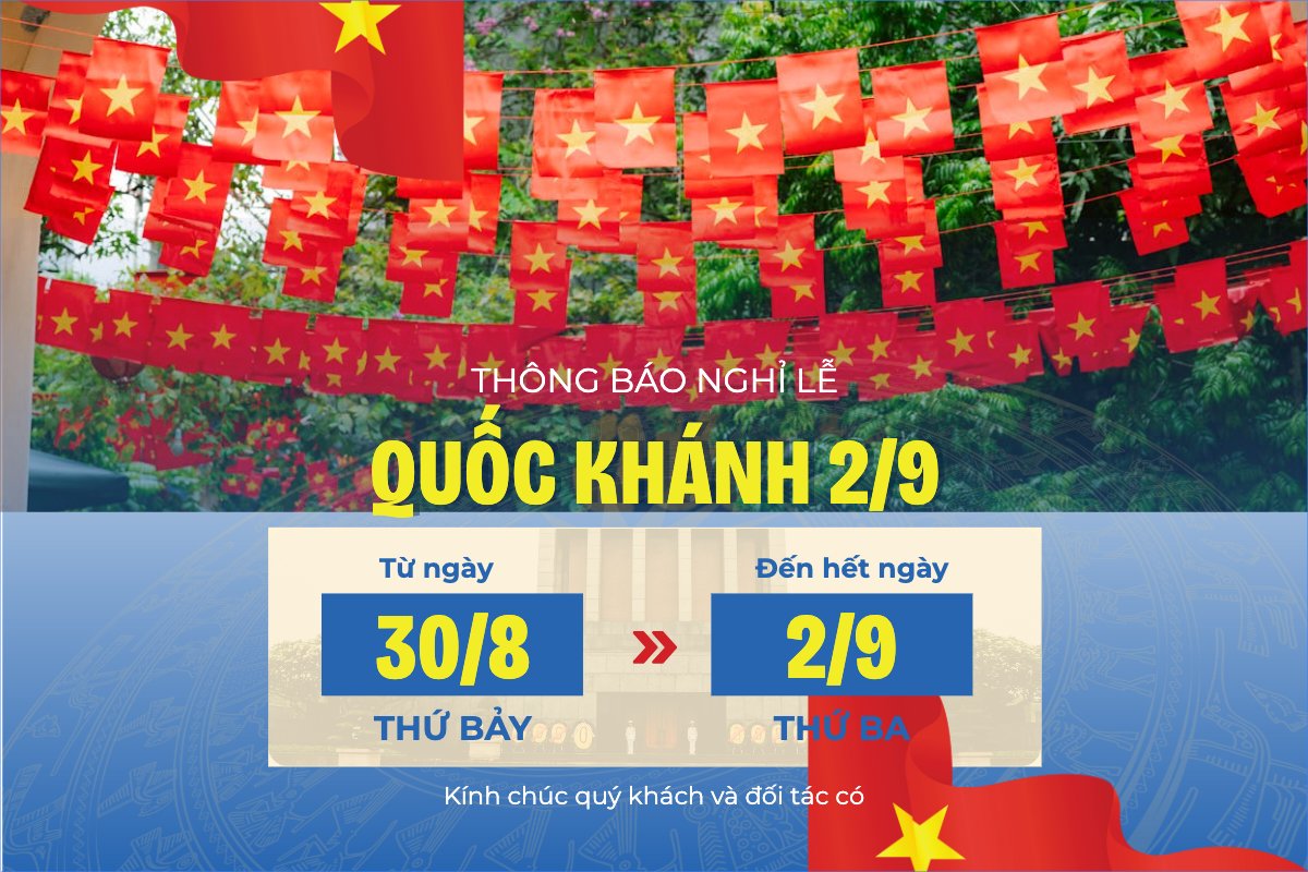 2/9, Quốc Khánh, lễ hội, thông báo, lịch nghỉ, Việt Nam, sự kiện, event, hiện đại, modern