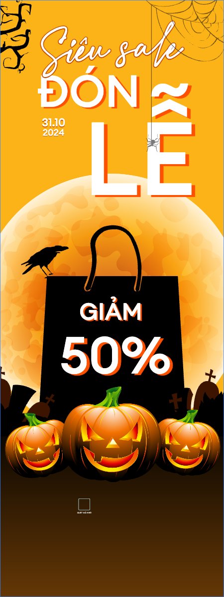 Mẫu Standee Halloween, sự kiện, event, chương trình, sale, giải trí, entertainment — LayerPic